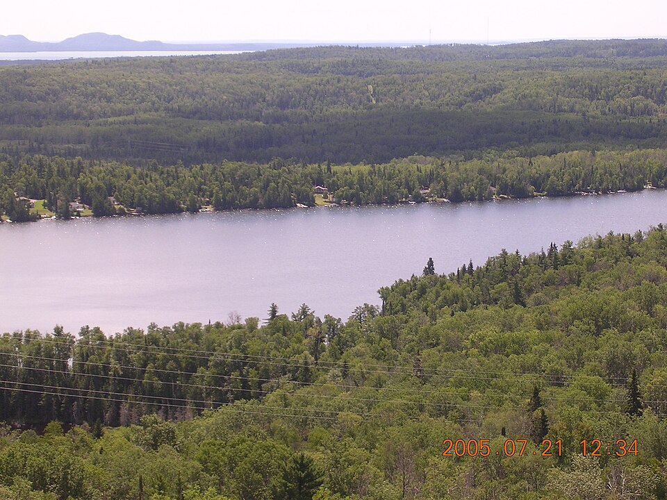 Looking down at Bass Lake - panoramio