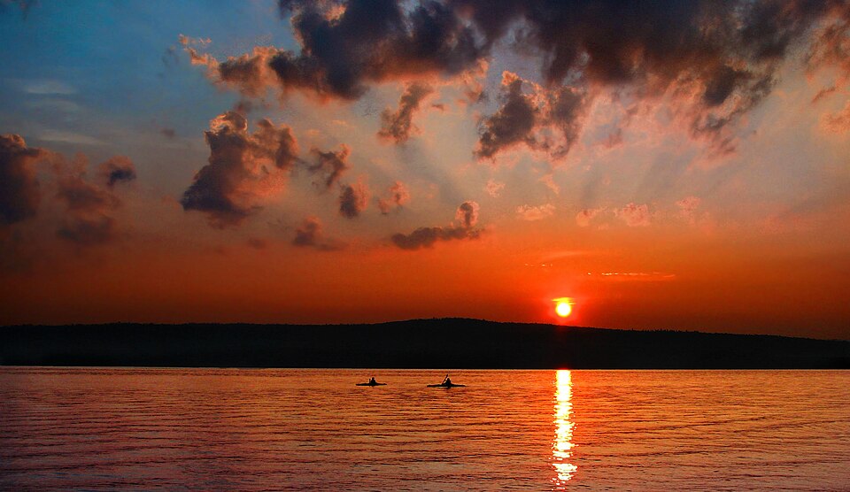 Coucher de soleil sur le lac Brompton - panoramio