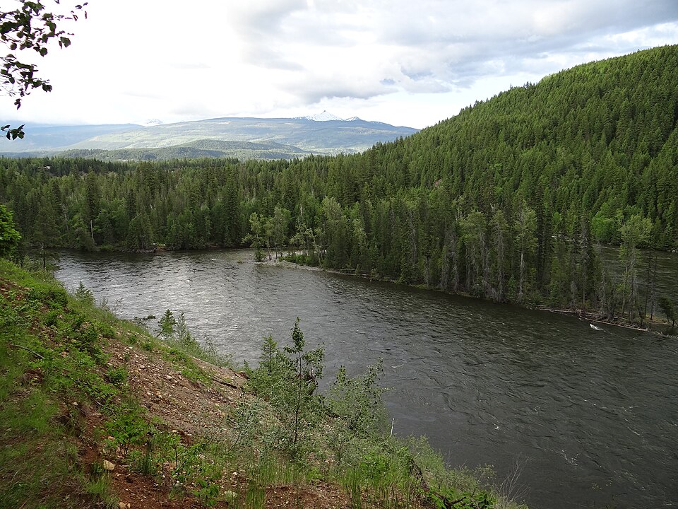 View from Riverbank of North Thompson River