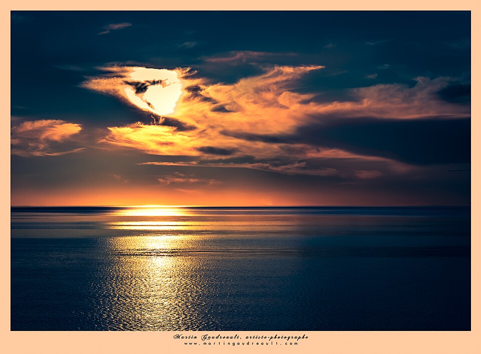 Coucher de soleil sur le Lac Saint-Jean