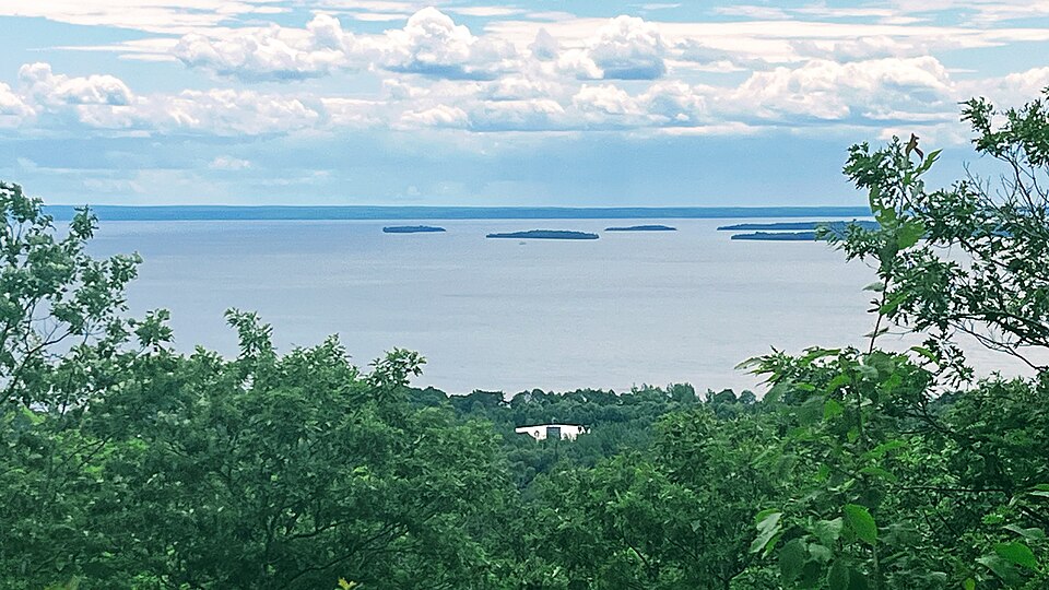 Lake Nipissing viewed from a lookout in North Bay, Ontario