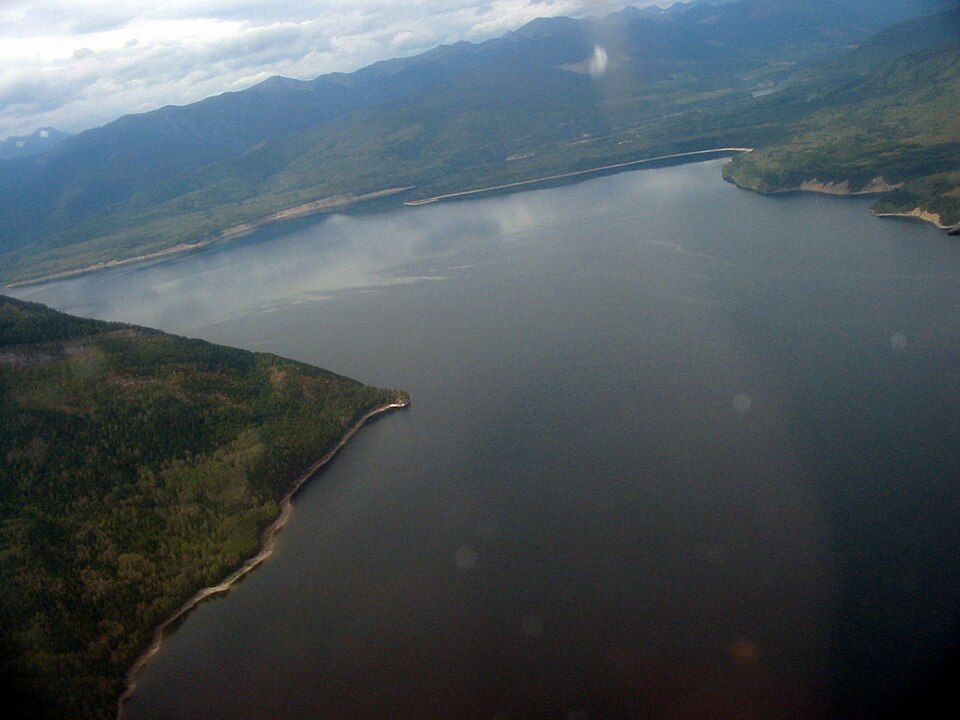 Williston lake aerial