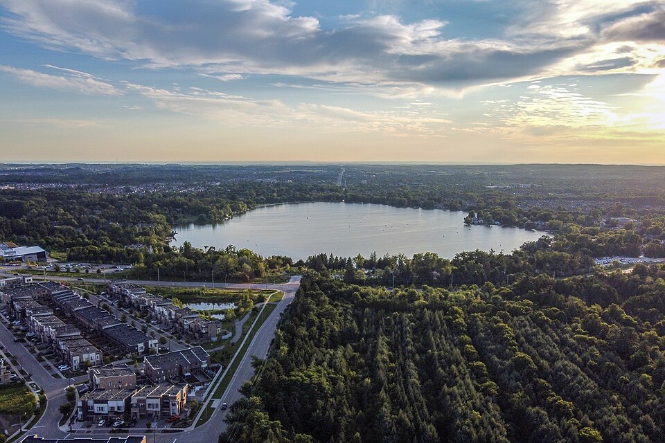 Lake Wilcox aerial view 2024